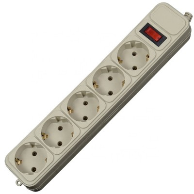 5 Outlet Electrical Surge Protector Extension Wire Socket